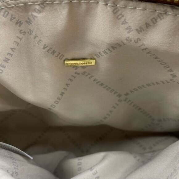STEVE MADDEN Brown Leatherette Crossbody - Picture 8 of 9